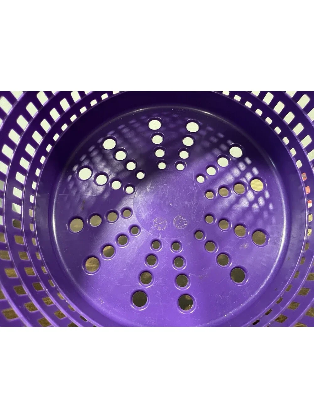 Joy Fish Handy Fish Basket Pool Skimmer Basket Plastic Sturdy Purple 16” By 12”